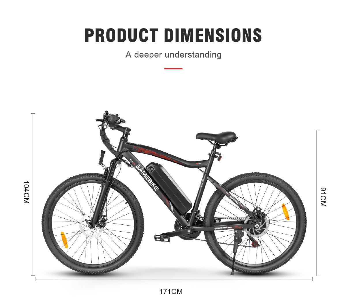 SAMEBIKE SY26-II 500W Electric Mountain Bike