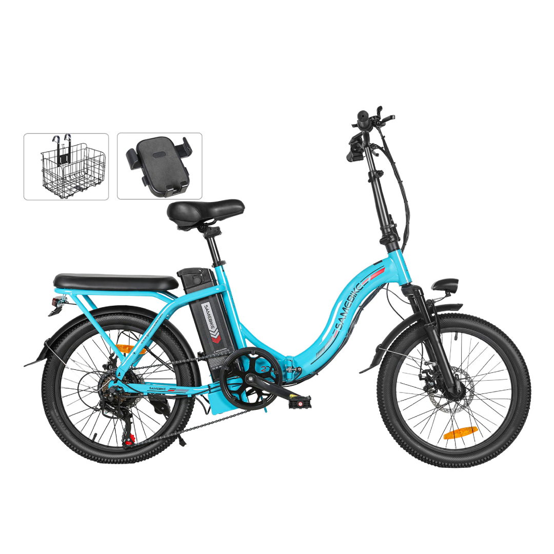 elektro damenrad SAMEBIKE CY20 Tragbares Pendler-Elektro fahrrad – Holaty