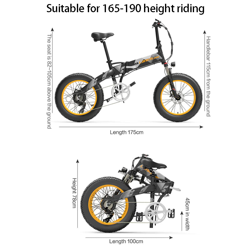 LANKELEISI X2000 PLUS 1000W Bicicleta elétrica