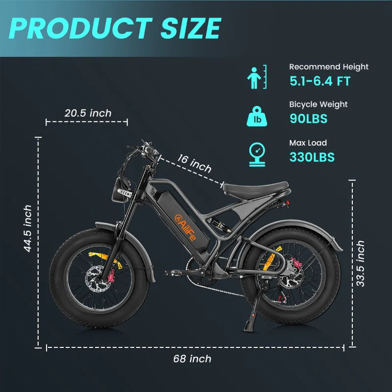 Vélo électrique Ailife X26B 1000W
