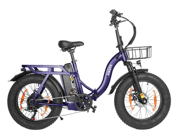 Eskute D202 Fat Tire Folding Electric Bike with Front Suspension