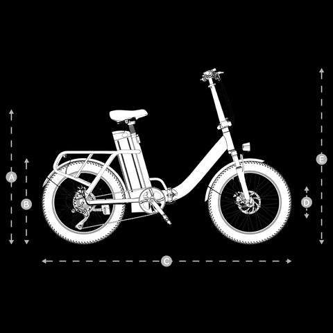 OneSport OT16-2 Urban Tragbares, zusammenklappbares Elektrofahrrad
