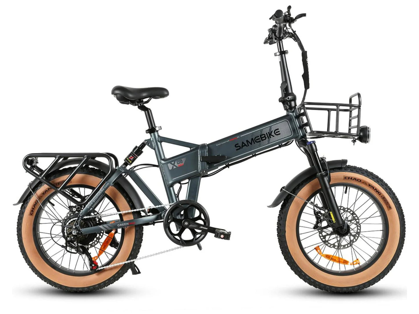 SAMEBIKE XWLX09 II Bicicleta elétrica de montanha com pneu grosso de 1000 W