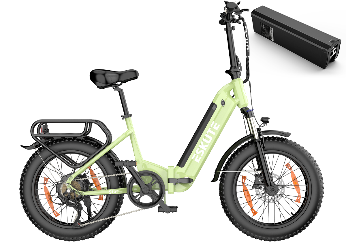 ESKUTE Star 20 Inch Folding Fat Tire Electric Bike