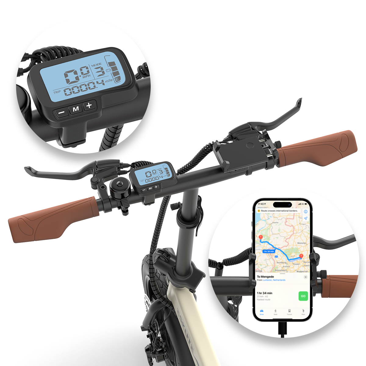 ESKUTE F200 Mini Vélo Électrique Pliable de Haute Qualité
