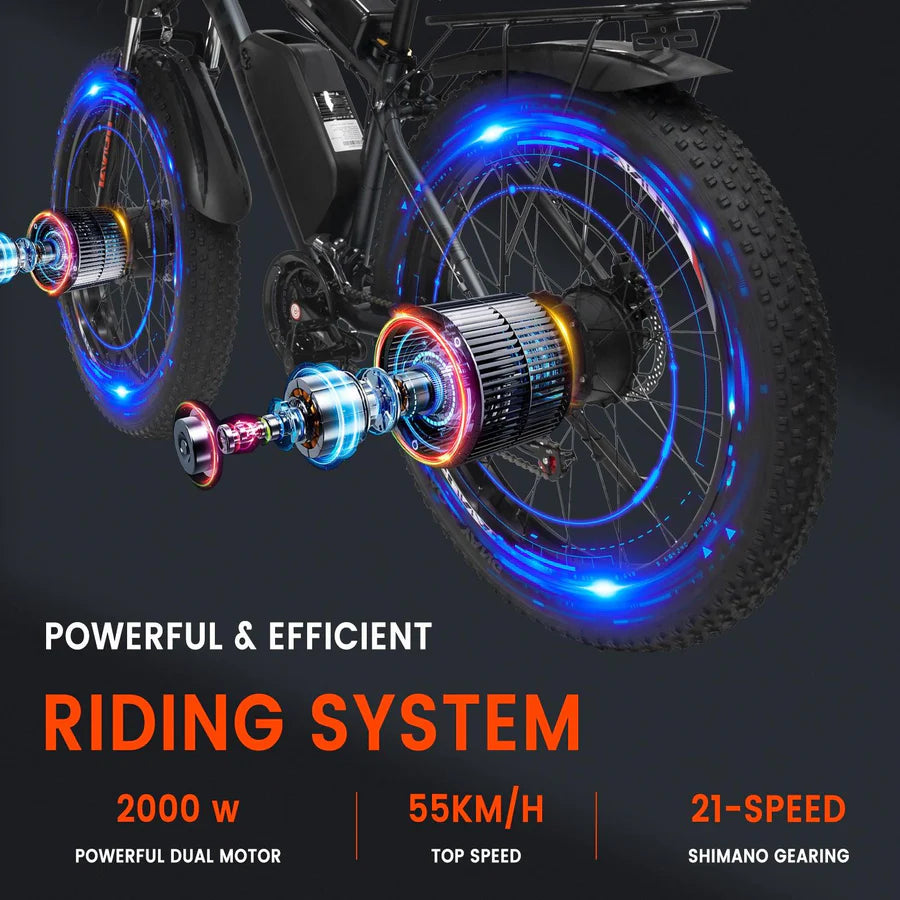 GUNAI GN88 2000W elektrische mountainbike