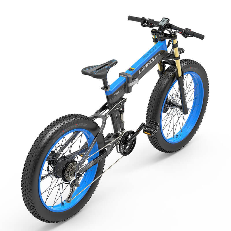 LANKELEISI XT750 Plus Elektro-Mountainbike mit großer Gabel und dicken Reifen