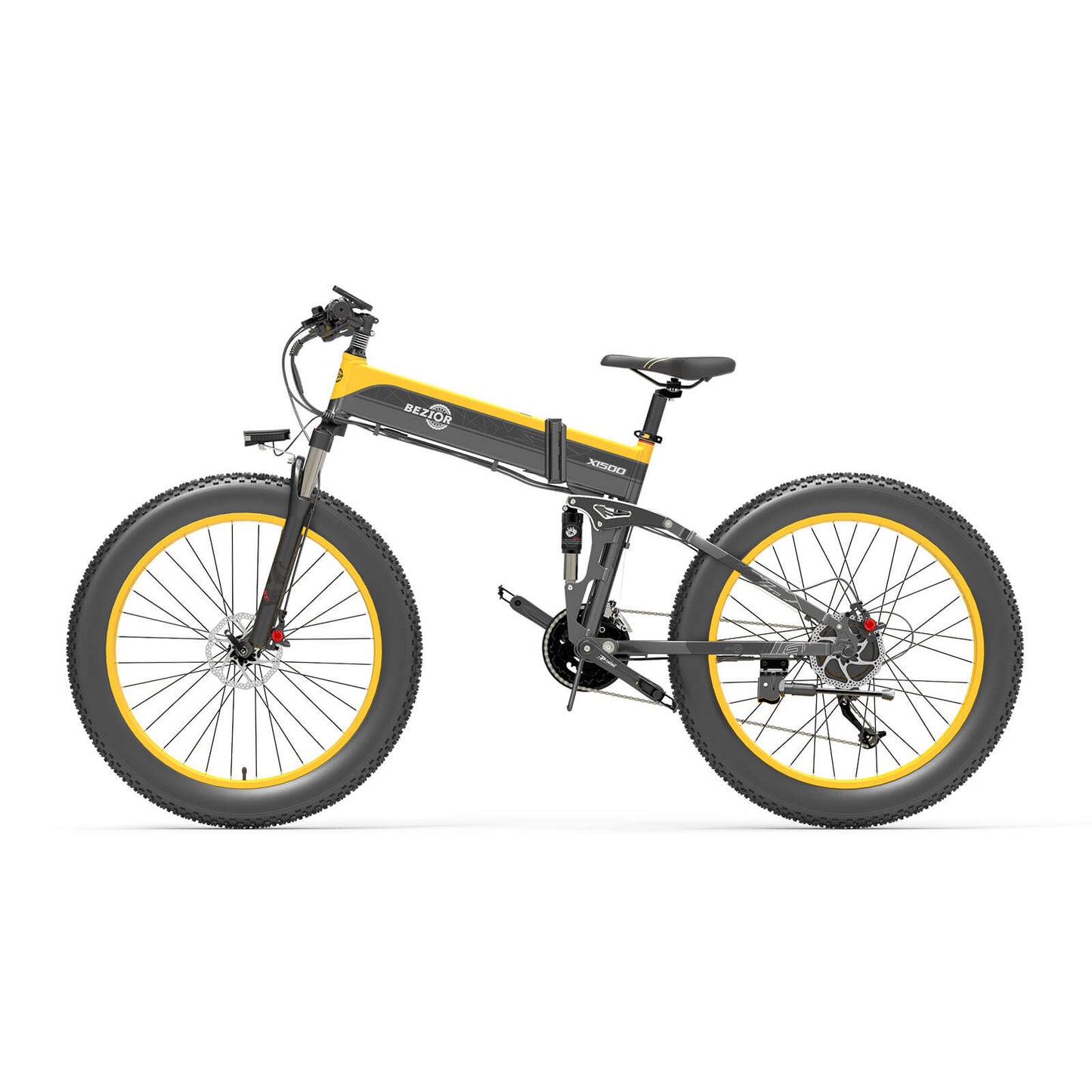 Bezior X1500 1500W opvouwbare elektrische mountainbike 100km 25km/u