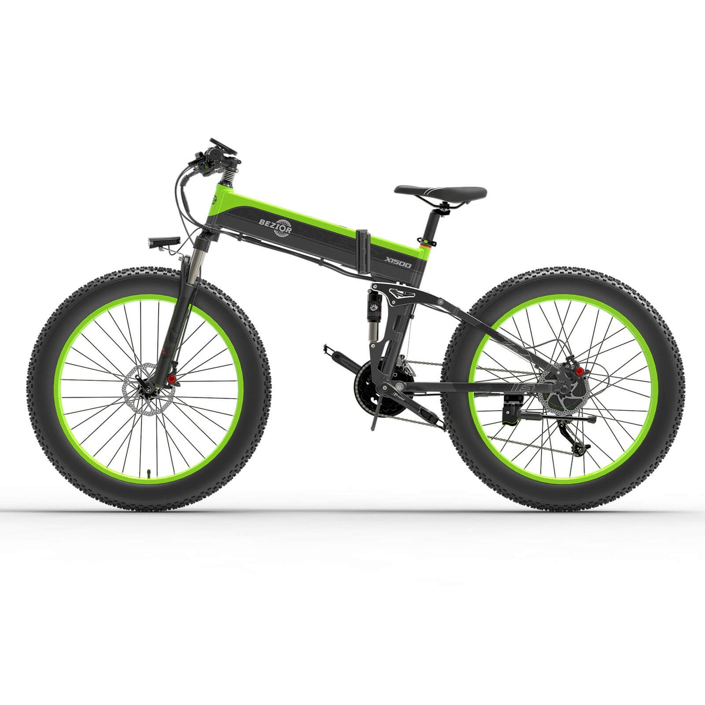 Bezior X1500 1500W opvouwbare elektrische mountainbike 100km 25km/u