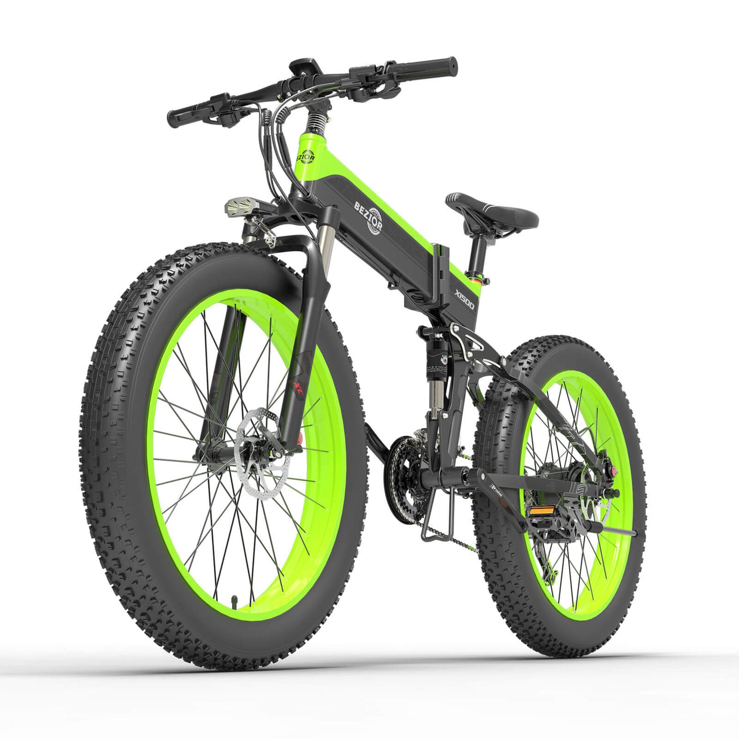 Bezior X1500 1500W opvouwbare elektrische mountainbike 100km 25km/u