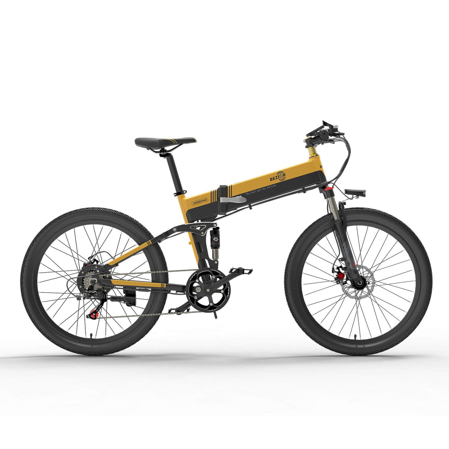 BEZIOR X500 Pro Bicicleta Elétrica Dobrável de Montanha 100km 25km/h