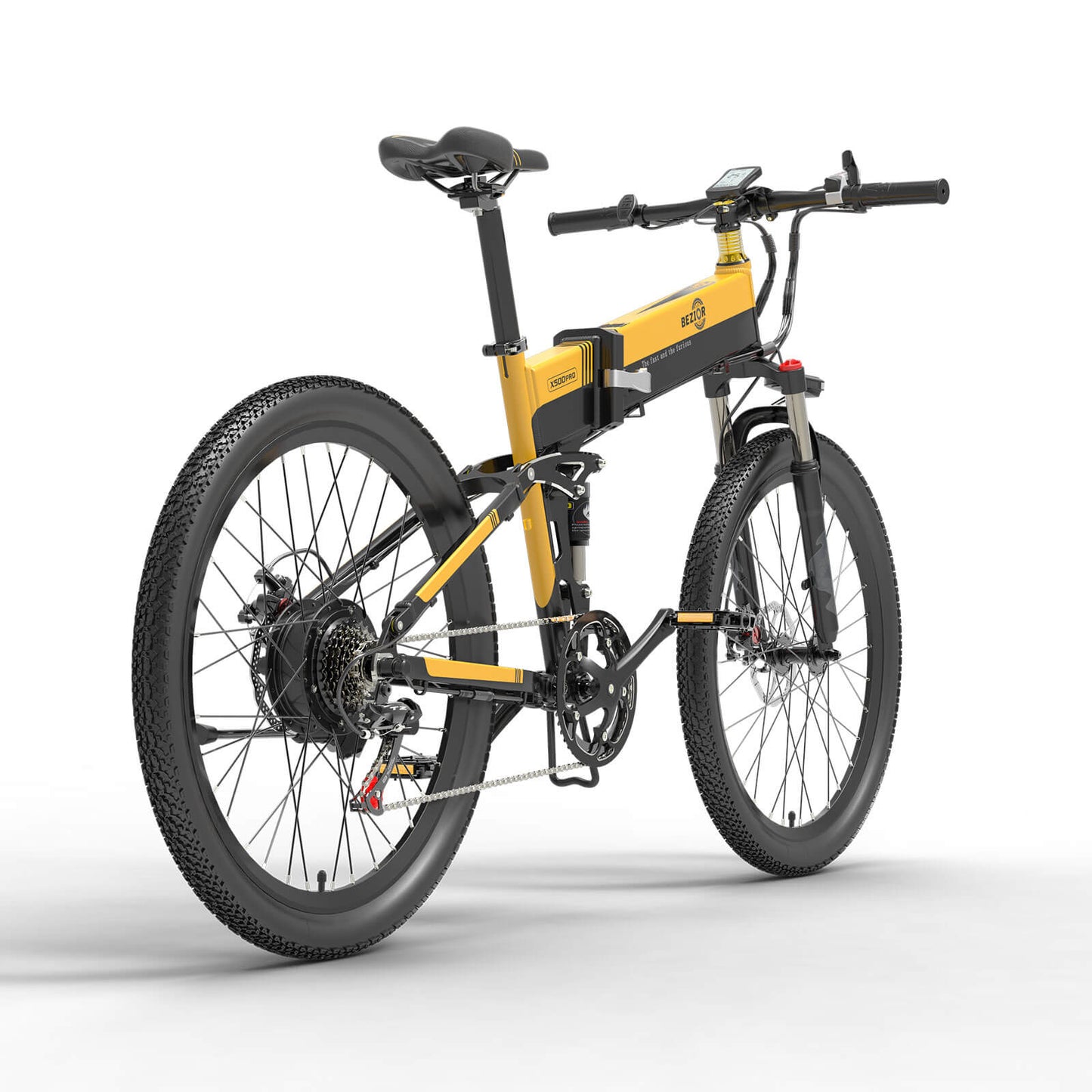 BEZIOR X500 Pro Bicicleta Elétrica Dobrável de Montanha 100km 25km/h