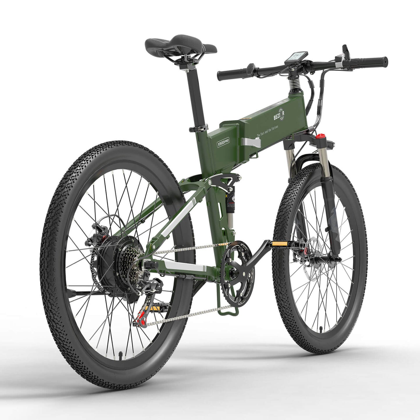 BEZIOR X500 Pro Bicicleta Elétrica Dobrável de Montanha 100km 25km/h