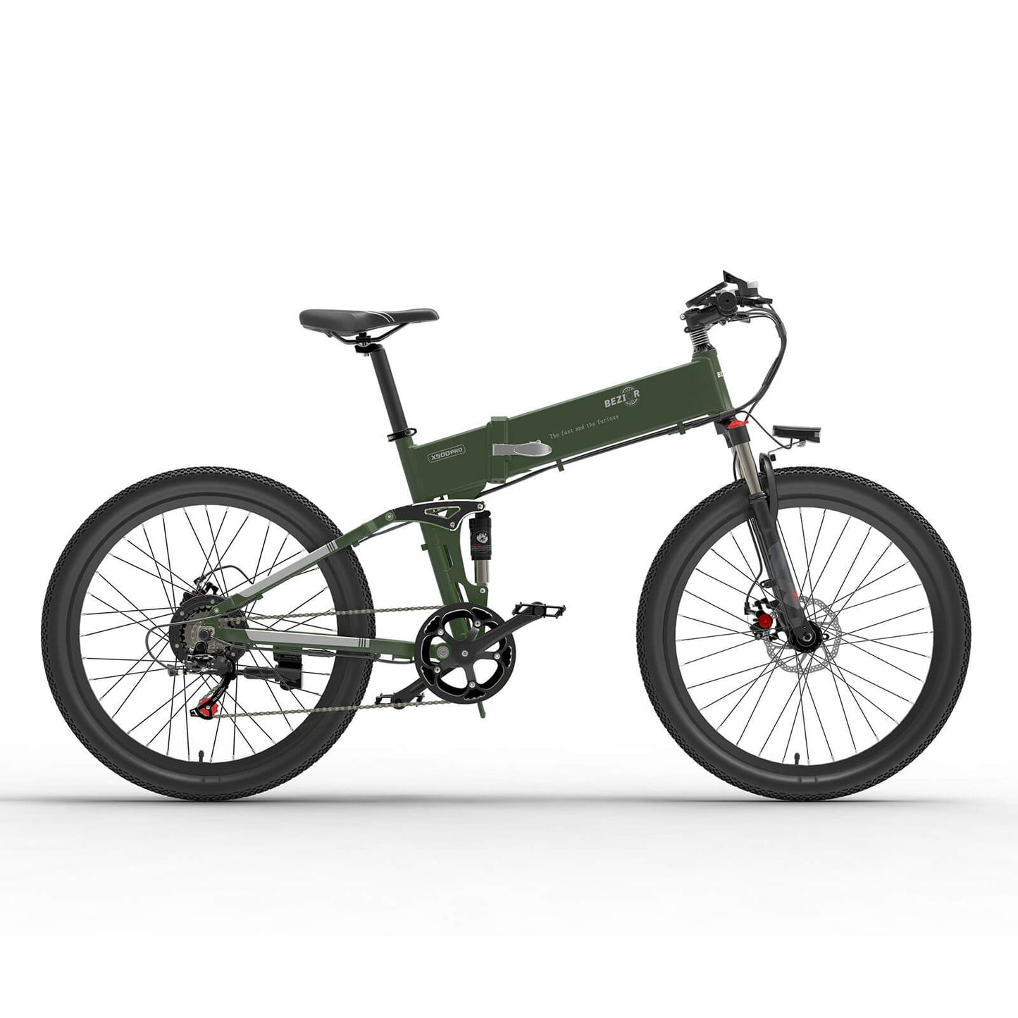 BEZIOR X500 Pro Bicicleta Elétrica Dobrável de Montanha 100km 25km/h