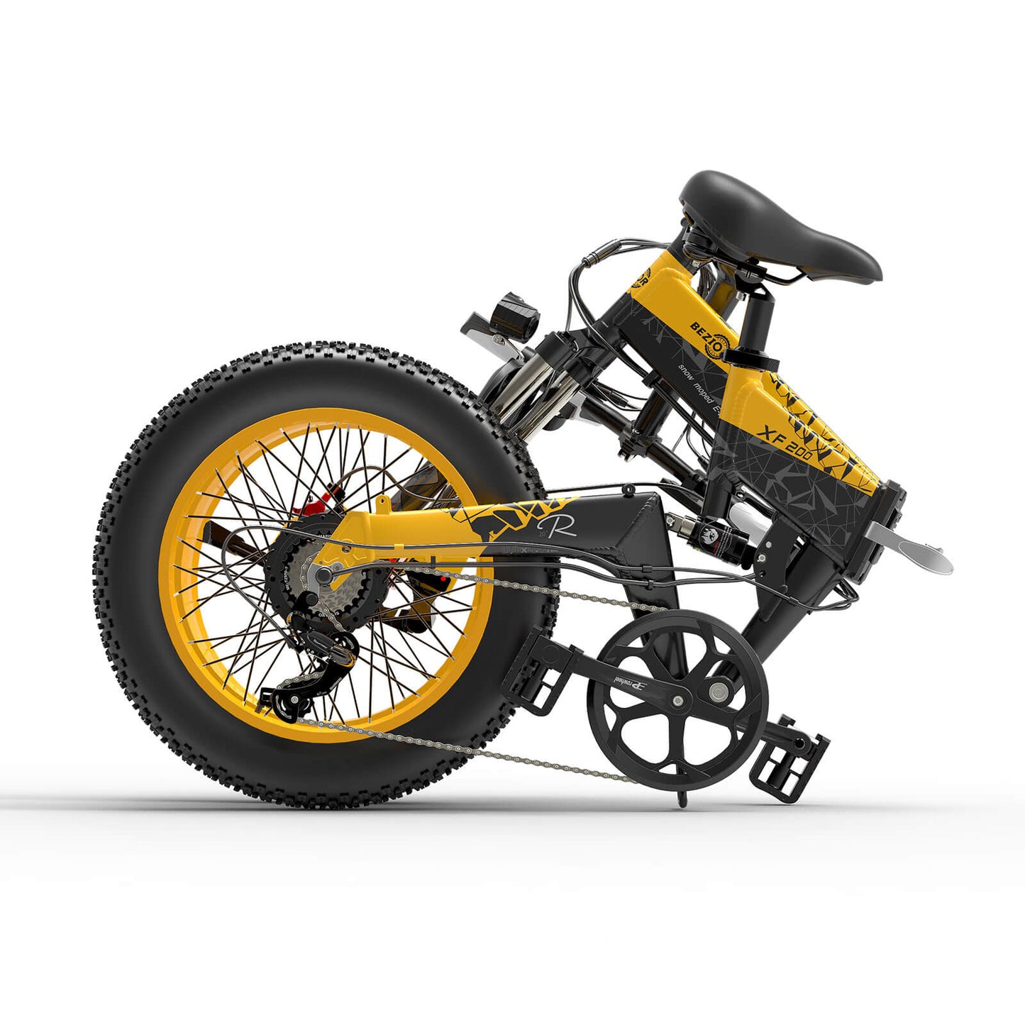 BEZIOR XF200 1000W Bicicleta Elétrica Dobrável de Montanha