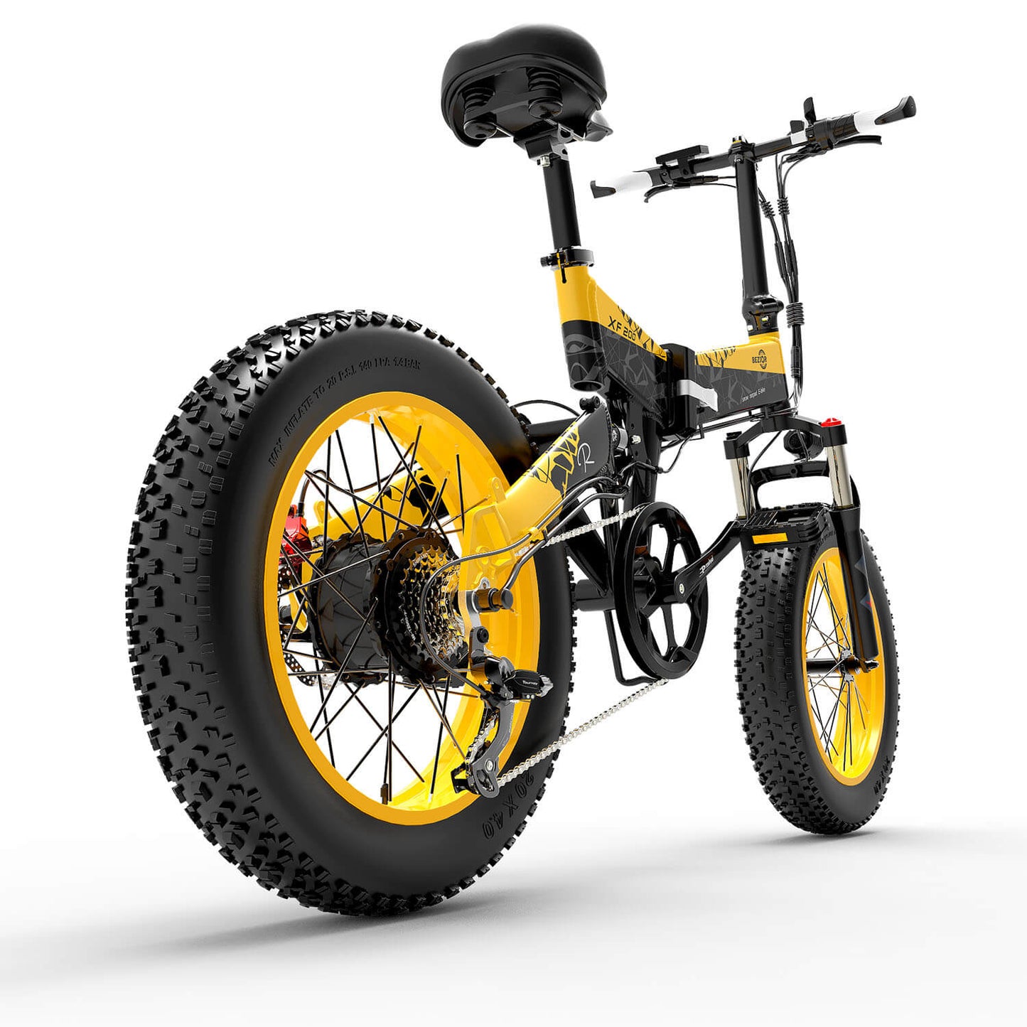 BEZIOR XF200 1000W Bicicleta Elétrica Dobrável de Montanha