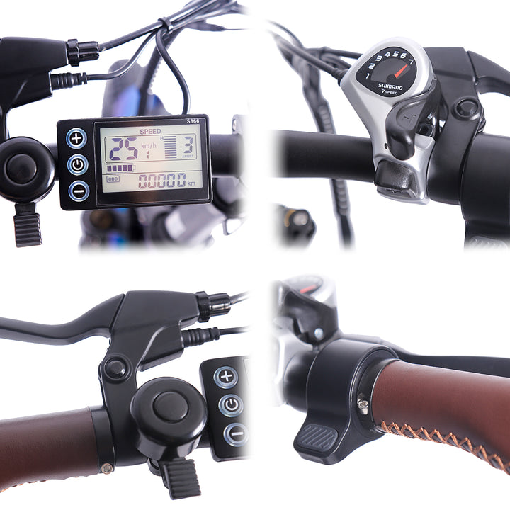 Vélo de ville électrique pliable FAFREES F20 Pro 250 W avec cadre à enjambement bas
