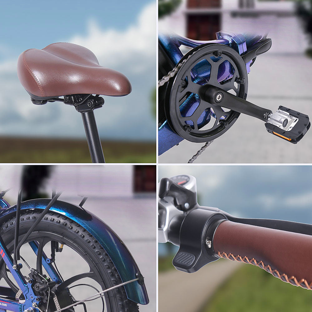 Vélo de ville électrique pliable FAFREES F20 Pro 250 W avec cadre à enjambement bas
