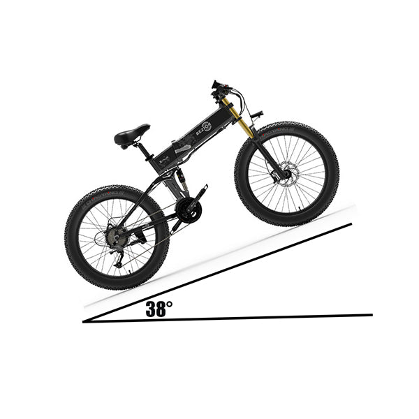 BEZIOR X Plus 1500W Opvouwbare Mountain Ebike 60km 25km/u