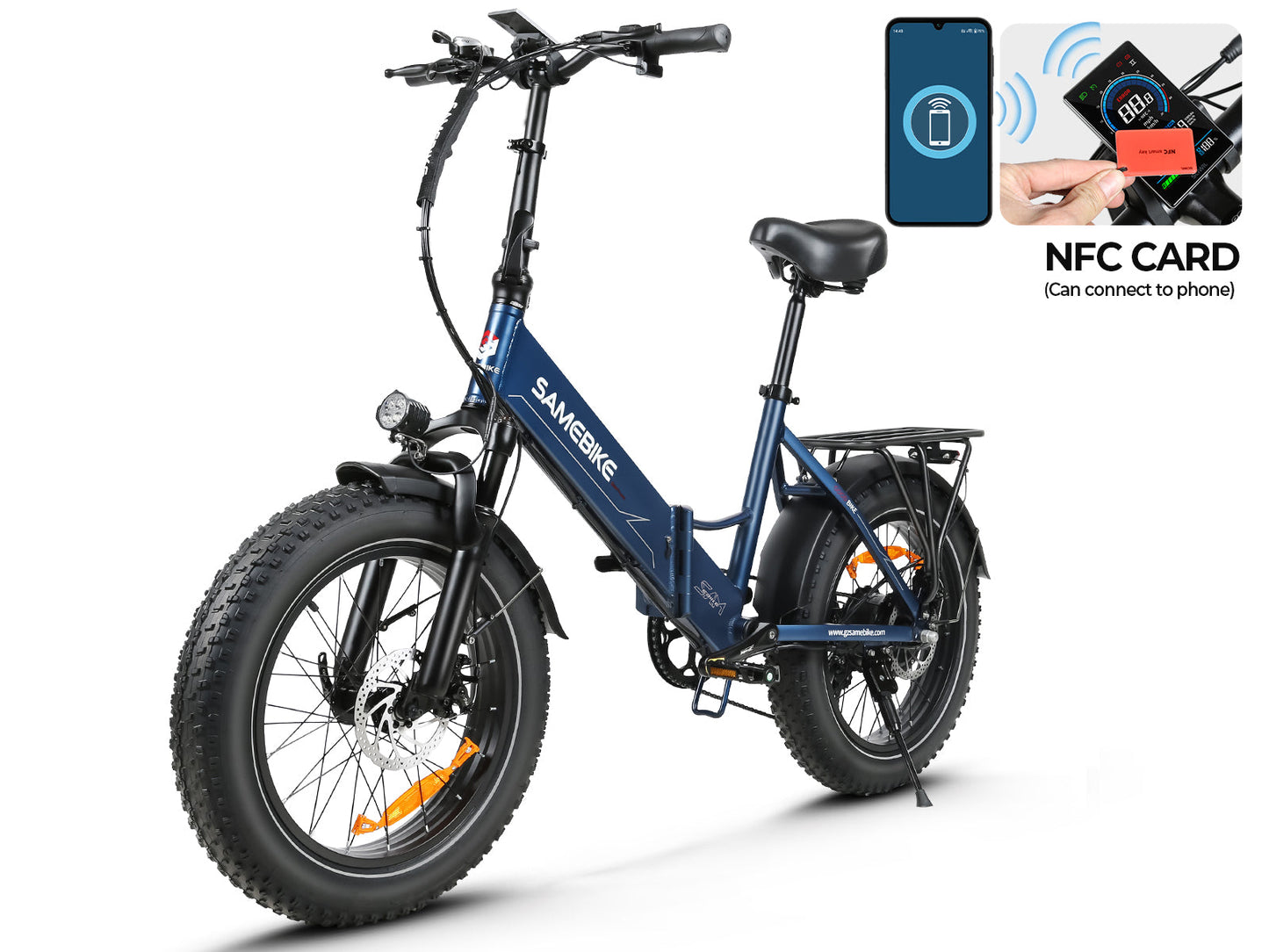 SAMEBIKE LOTDM200-II 750W Tiefeinsteiger-Klapp-Elektrofahrrad