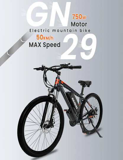 GUNAI GN29 750W All-Terrain Electric Mountain Bike