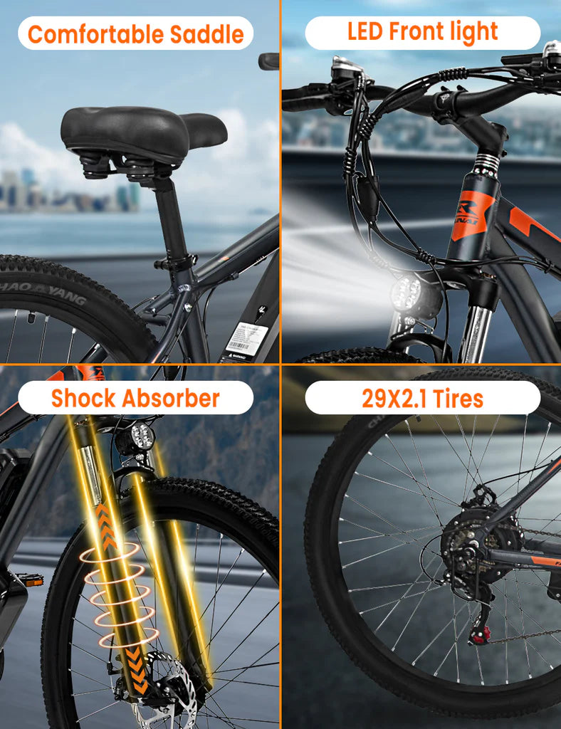 GUNAI GN29 750W All-Terrain Electric Mountain Bike