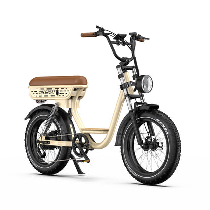 Onesport W77 All-Terrain Fat Tire Electric Bike | 48V High-Capacity Battery, 20"x4.0” Anti-Slip Tires