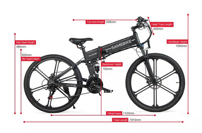 SAMEBIKE LO26  500W Folding  Electric Mountain Bike