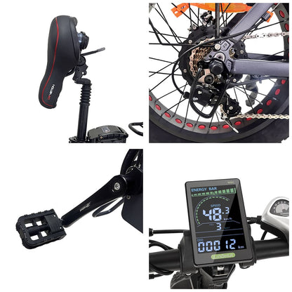 DrVetion AT20 750W 45 km/h Fat Bike Vélo Électrique