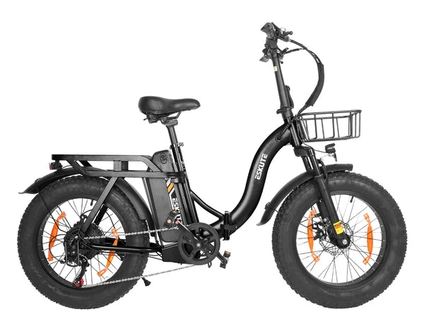 Eskute D202 Fat Tire Folding Electric Bike with Front Suspension