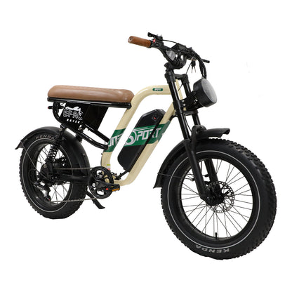 Onesport W66 Vintage Fat Tire 500W Motor Electric Bike