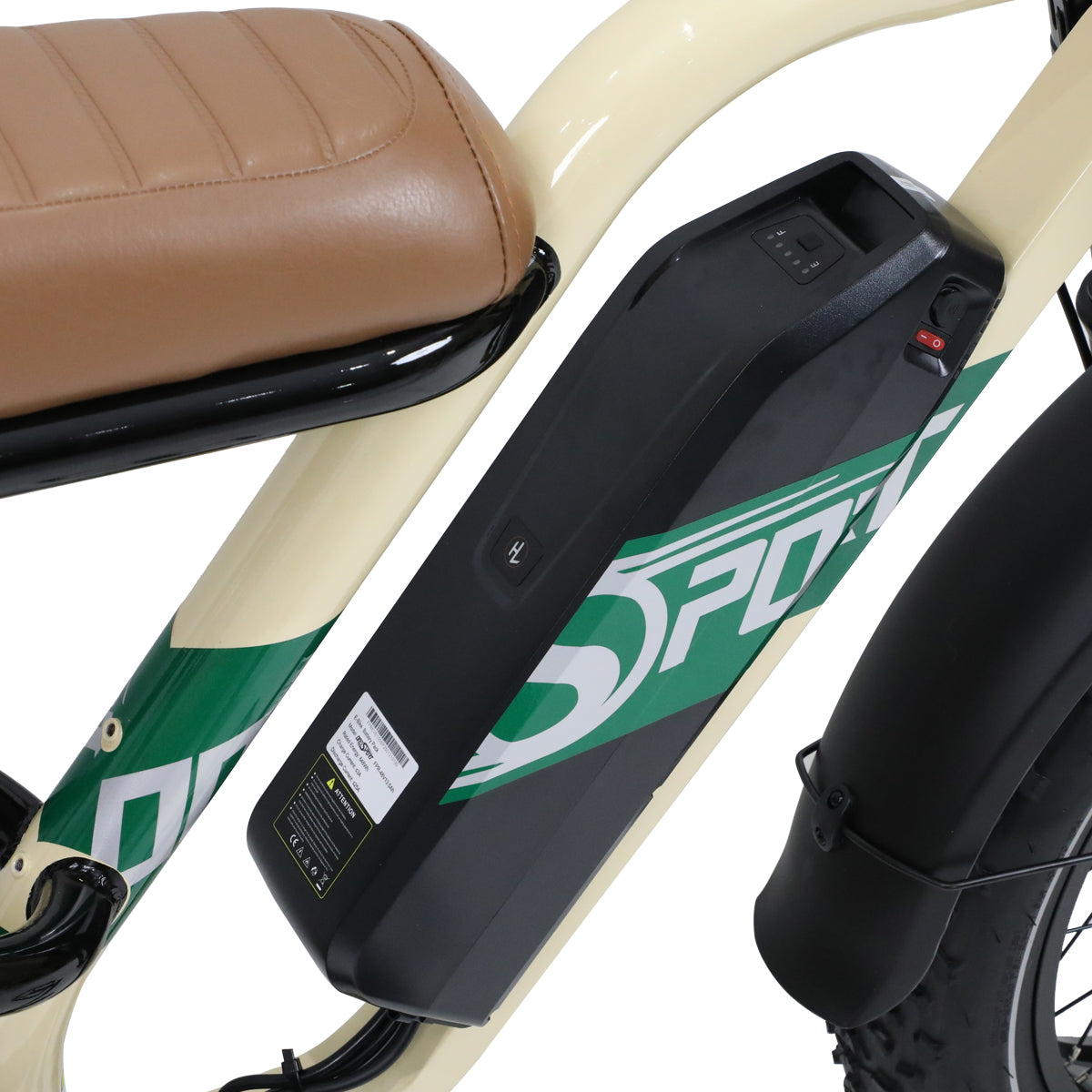 Onesport W66 Vintage Fat Tire 500W Motor Electric Bike