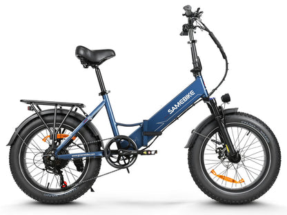 SAMEBIKE LOTDM200-II Bicicleta Elétrica de Montanha com Pneus Grossos
