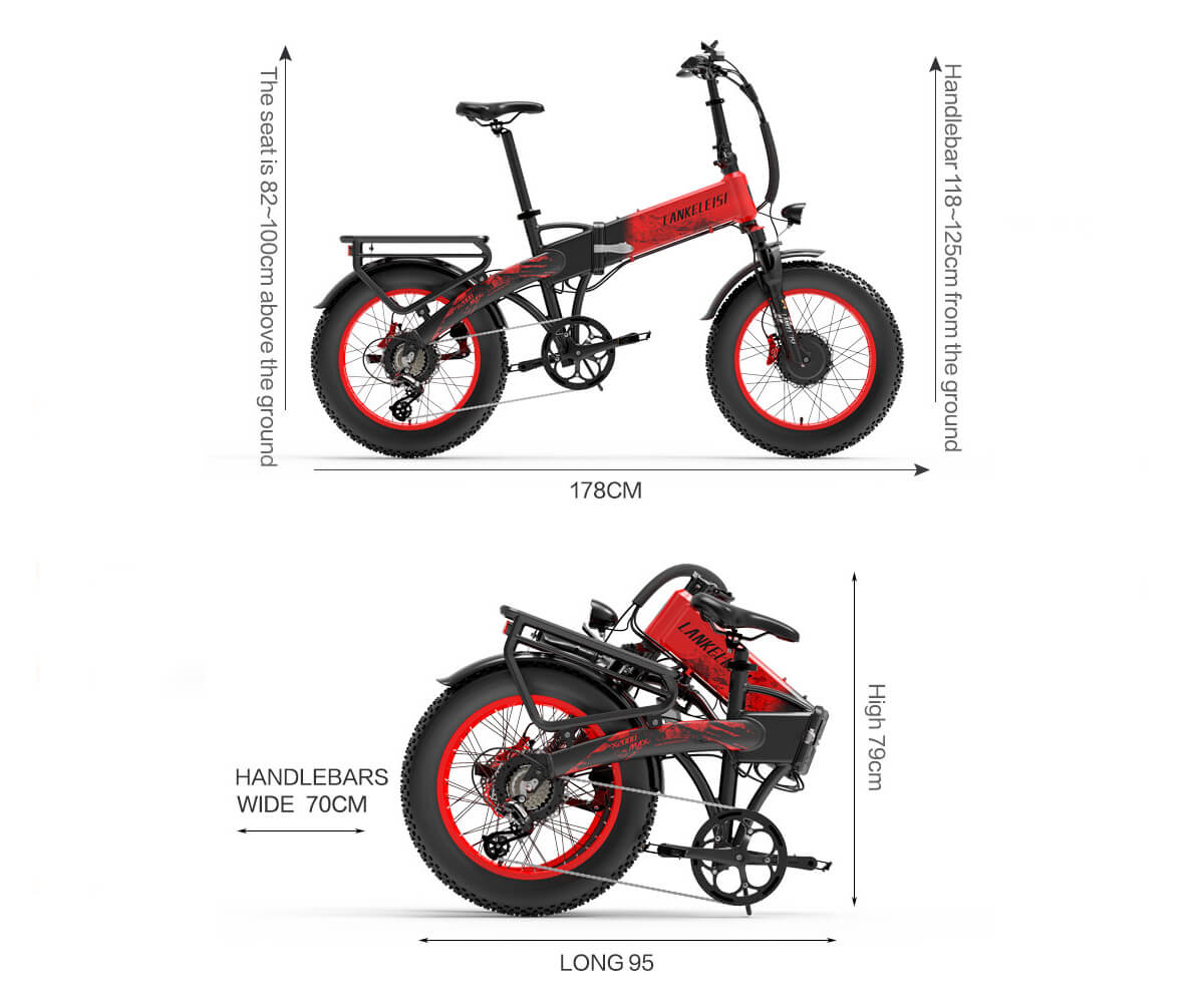 Vélo électrique LANKELEISI X2000 Max 2000W