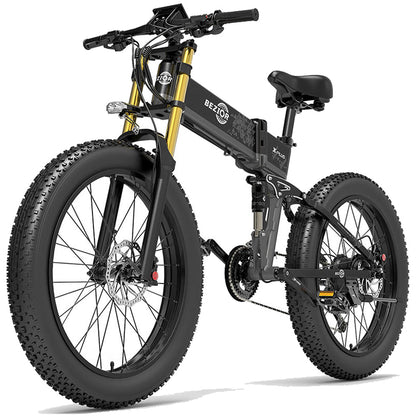 Bezior X Plus 1500W  Folding Mountain Ebike 60km 25km/h