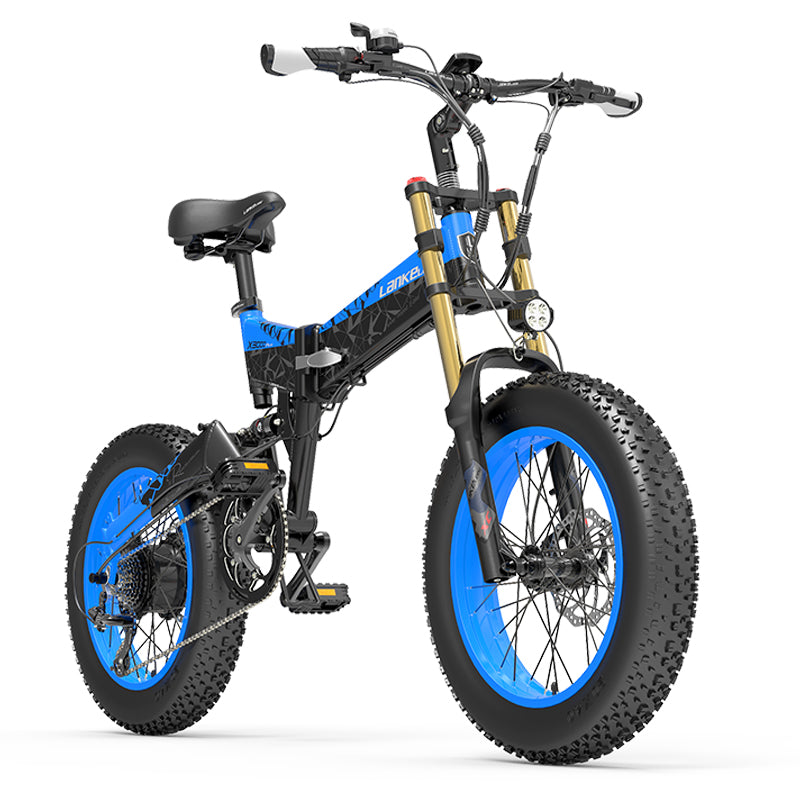 Vélo électrique à gros pneus LANKELEISI X3000 Plus pour la neige