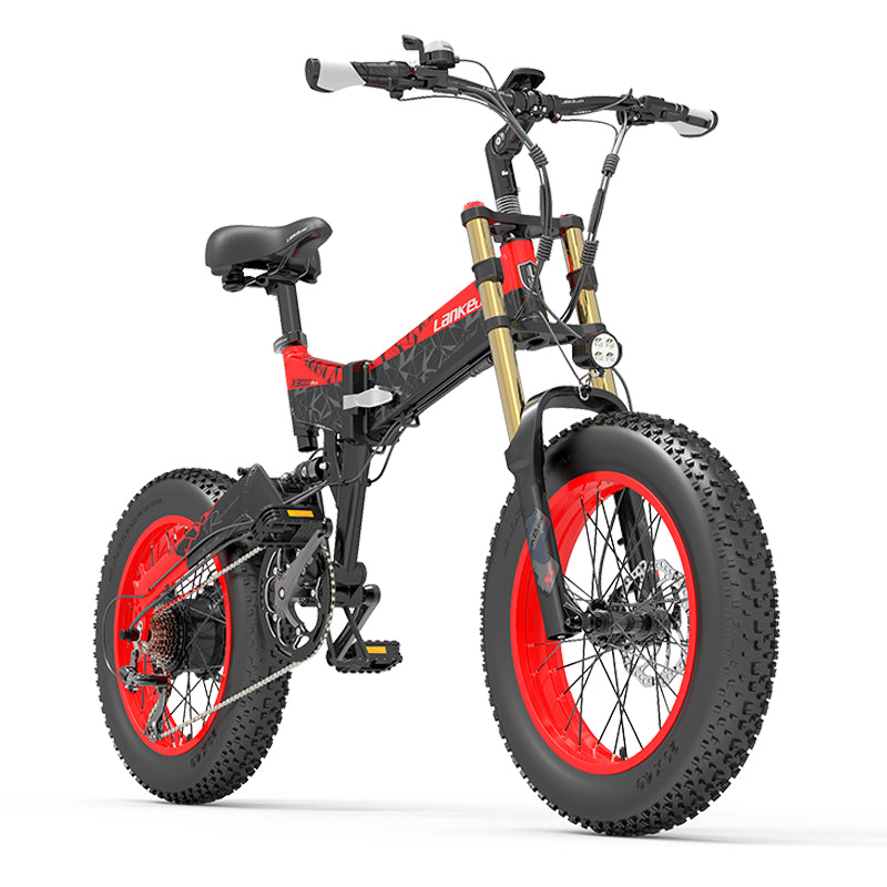 Vélo électrique à gros pneus LANKELEISI X3000 Plus pour la neige