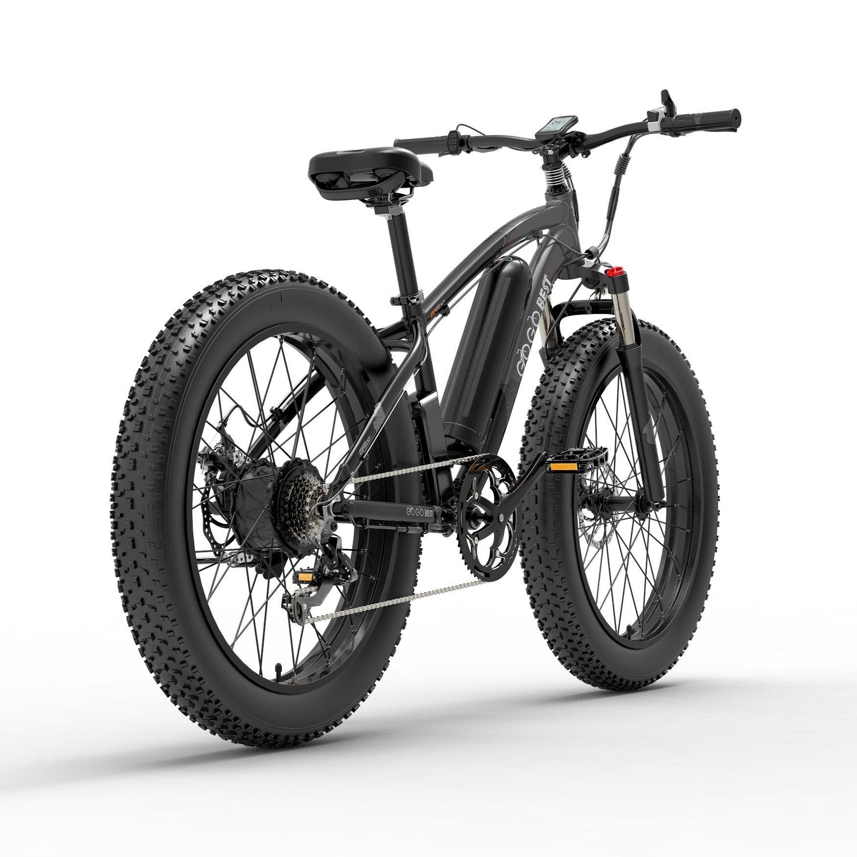 GOGOBEST GF600 Electric Mountain Bike Moped Fat Tire E-bike BlackGrey 2
