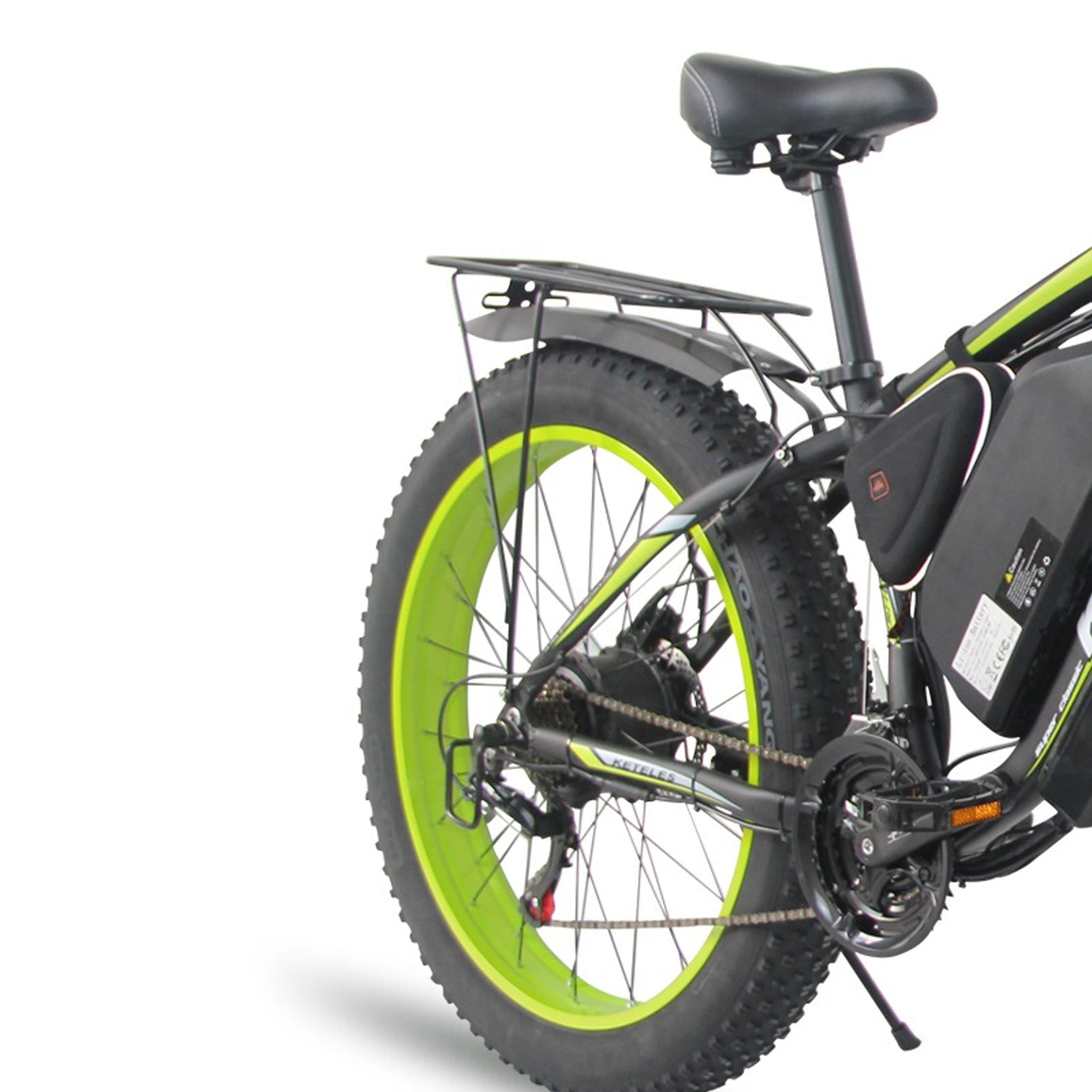 GOGOBEST GF700 Electric Mountain Bike Dual-Motor Moped E-bike BlackGreen 5