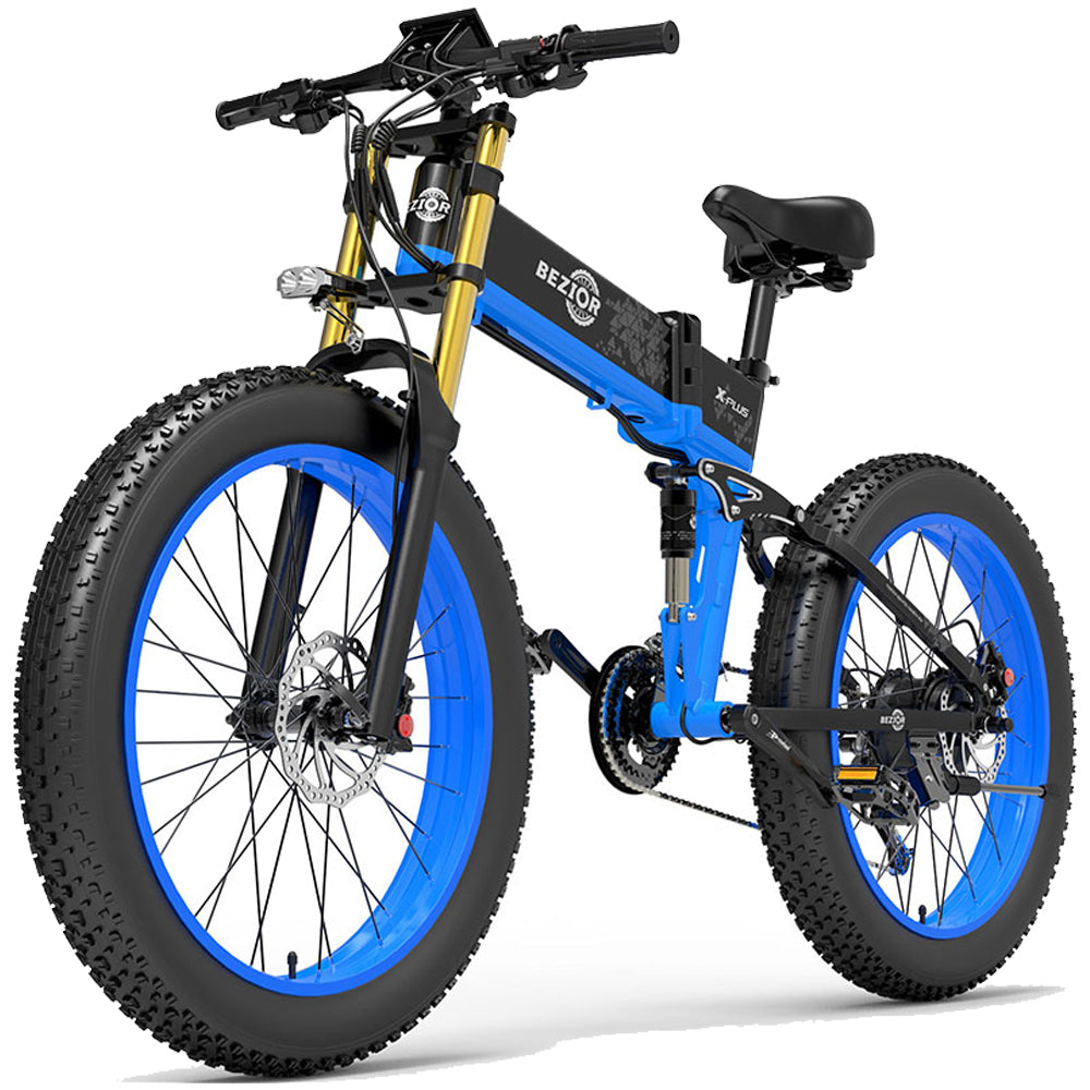 BEZIOR X Plus 1500W Opvouwbare Mountain Ebike 60km 25km/u