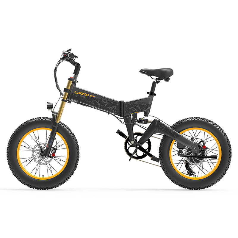 Vélo électrique à gros pneus LANKELEISI X3000 Plus pour la neige