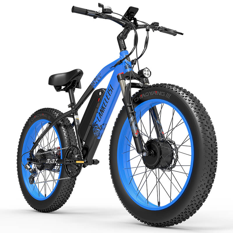 Vélo électrique tout-terrain à double moteur LANKELEISI MG740 Plus