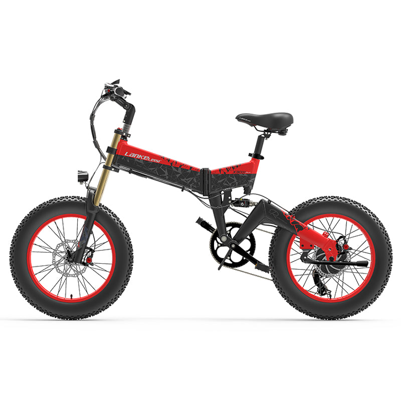 Vélo électrique à gros pneus LANKELEISI X3000 Plus pour la neige