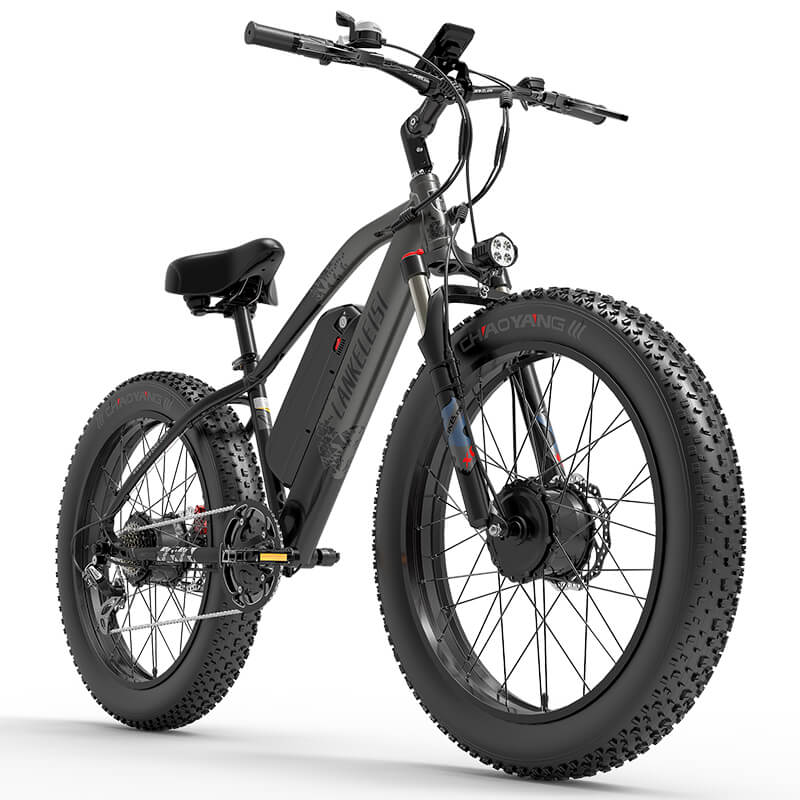 Vélo électrique tout-terrain à double moteur LANKELEISI MG740 Plus