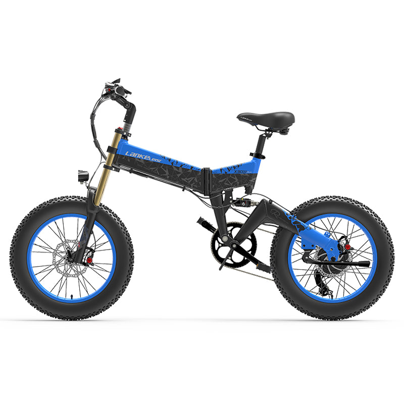 Vélo électrique à gros pneus LANKELEISI X3000 Plus pour la neige