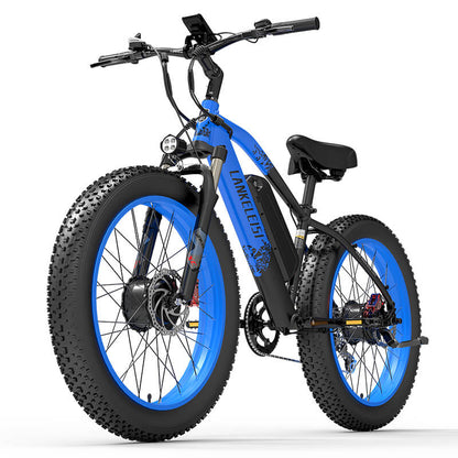 Vélo électrique tout-terrain à double moteur LANKELEISI MG740 Plus