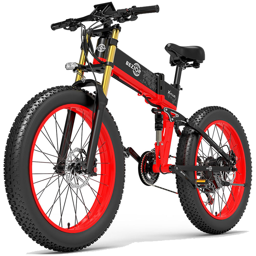 BEZIOR X Plus 1500W Opvouwbare Mountain Ebike 60km 25km/u