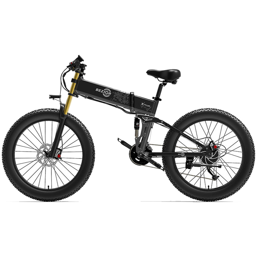 BEZIOR X Plus 1500W Opvouwbare Mountain Ebike 60km 25km/u
