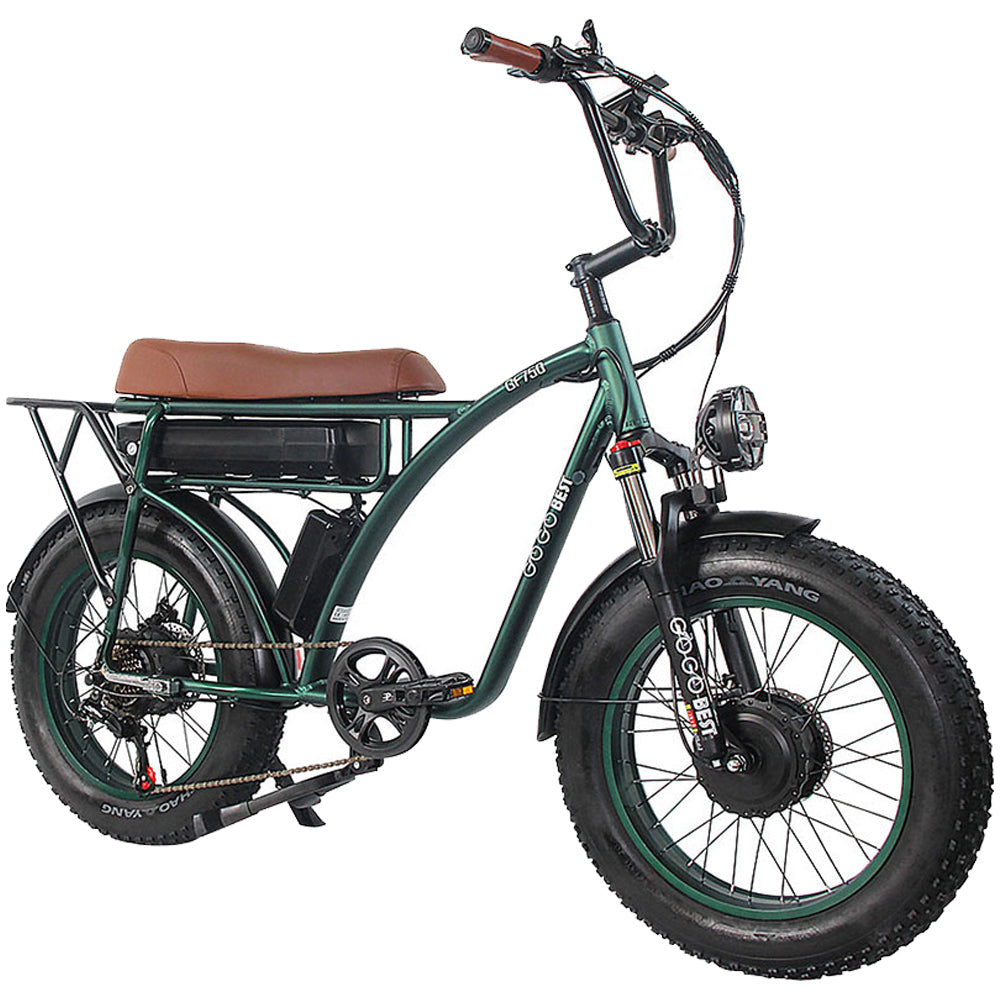 Vélo électrique rétro à double moteur GGOBEST GF750 City 1000 W