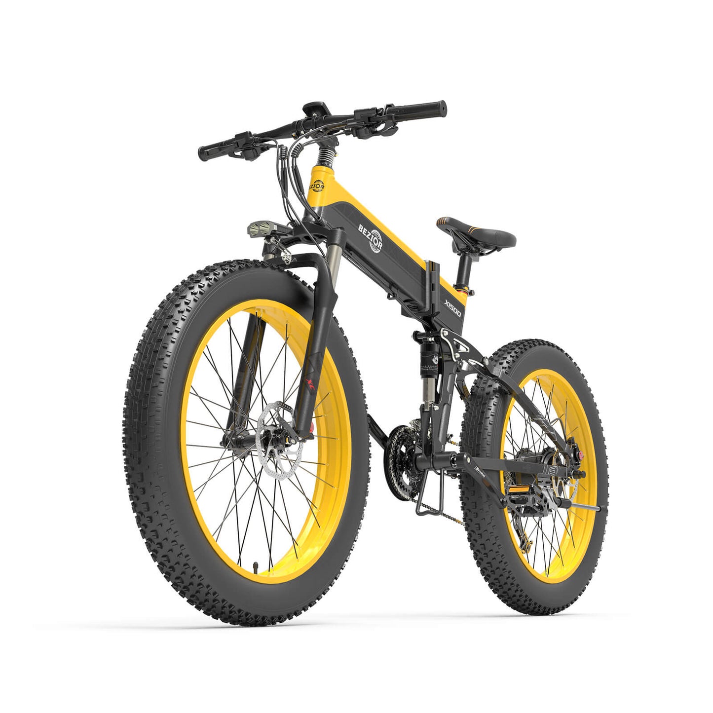 Bezior X1500 1500W folding mountain ebike 100km 25km/h